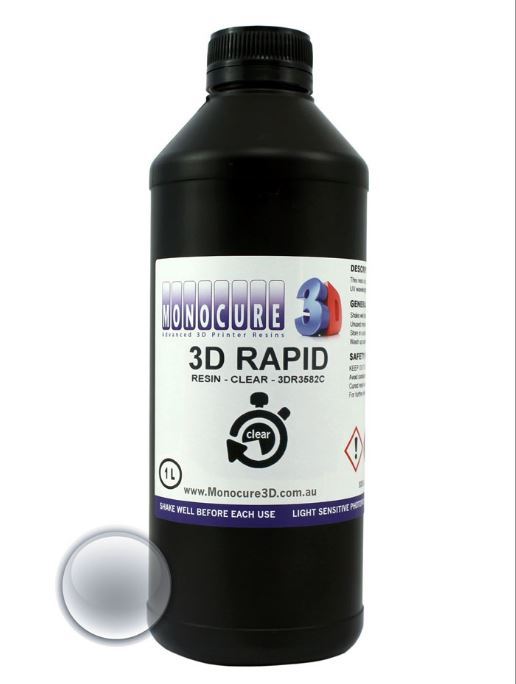 Фотополимер Monocure3D Rapid, прозрачный, 1 л