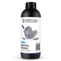 Фотополимер HARZ Labs Dental Model Light Grey, светло-серый (1 кг)