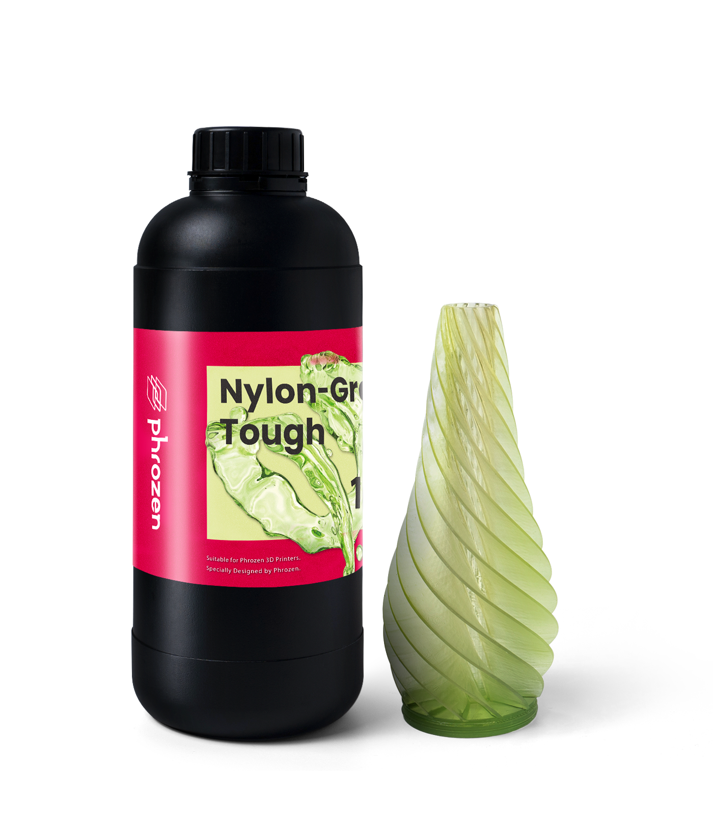 Фотополимер Phrozen Nylon Green Tough, зеленый (1 кг)