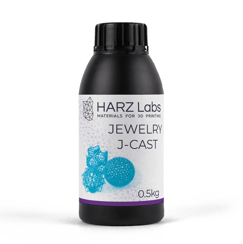 Фотополимер HARZ Labs Jewelry J-Cast, голубой (0,5 кг)
