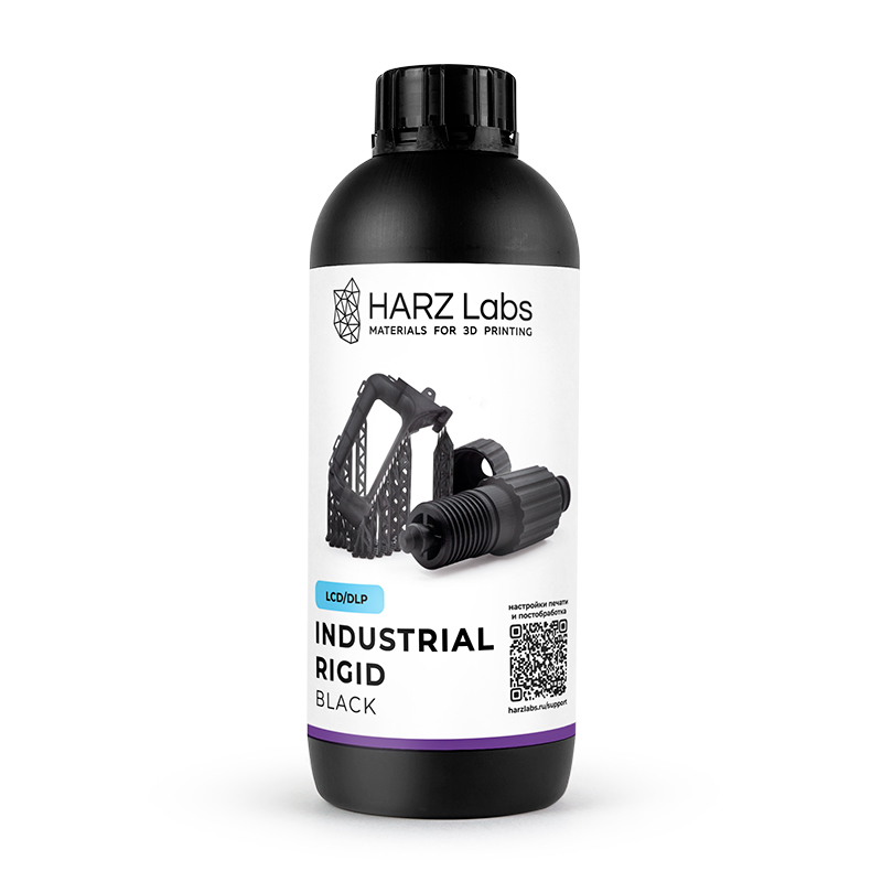 Фотополимер HARZ Labs Industrial Rigid Black, черная (1 кг)