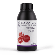 Фотополимер HARZ Labs Dental Cast Cherry, вишневый (0,5 кг)