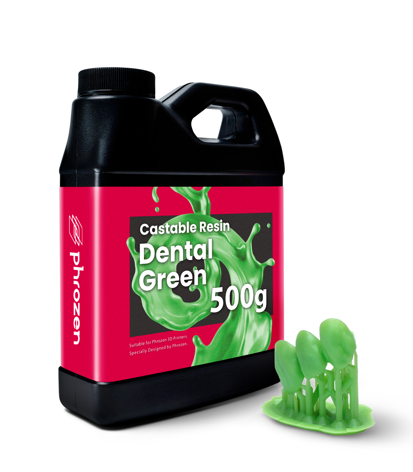 Фотополимер Phrozen Wax-like Green, зеленый (0,5 кг)