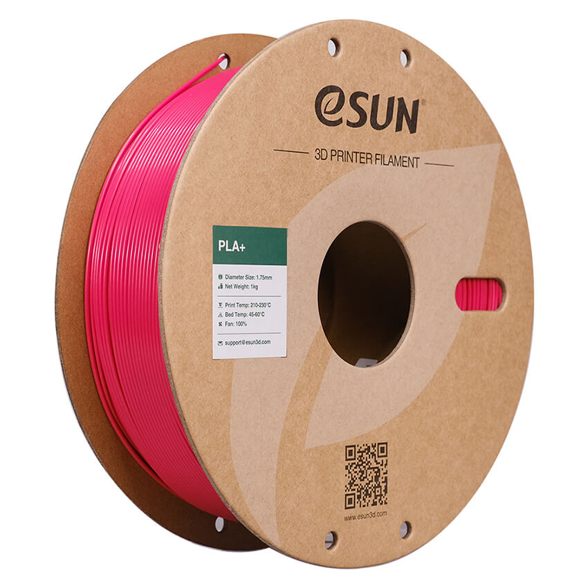Катушка пластика PLA+ ESUN 1.75 мм 1кг., пурпурно-красная