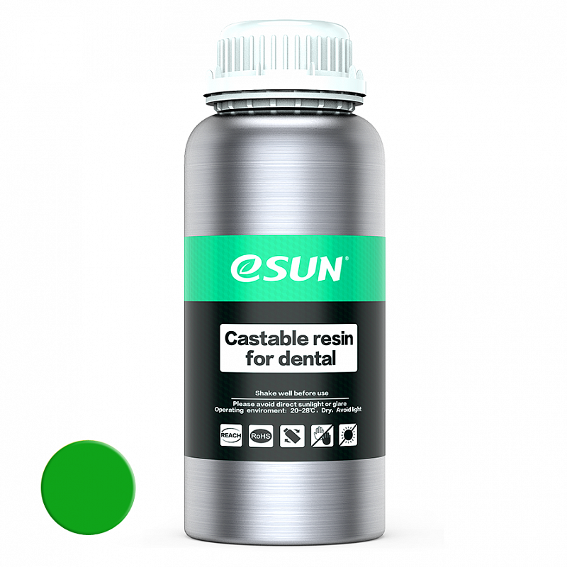 Фотополимер ESUN Castable для стоматологии, зеленый (1 л)