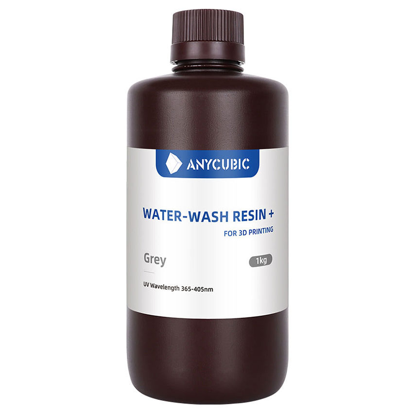 Фотополимерная смола Anycubic Water-Wash Resin +, серая (1 кг)