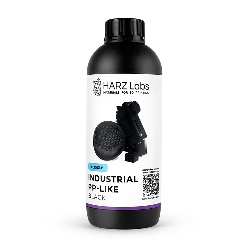 Фотополимер HARZ Labs Industrial PP-like, черная (1 кг)
