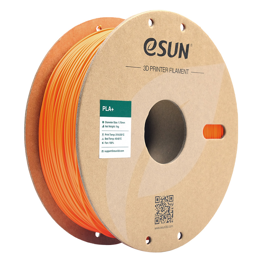 Катушка пластика PLA+ ESUN 1.75 мм 1кг., оранжевая