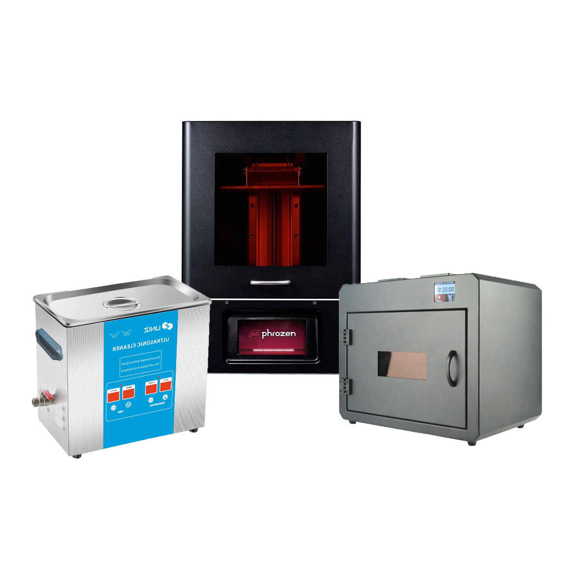 Комплект 3D принтер Phrozen Shuffle XL 2019 + УЗ-ванна Uniz 3.2 л + УФ-камера Wanhao Boxman-1