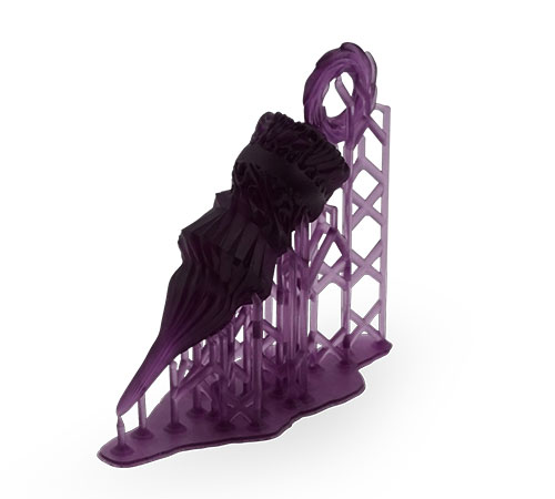 Фотополимер HARZ Labs Industrial Silicone-Compatible Model, фиолетовая (0,5 кг)