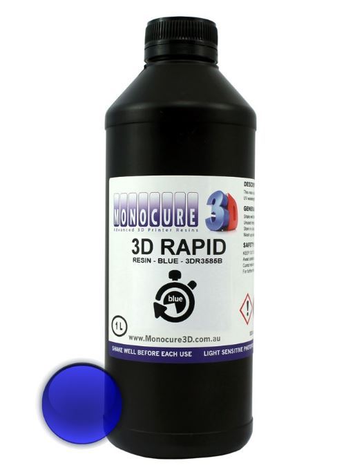 Фотополимер Monocure3D Rapid, синий, 1 л