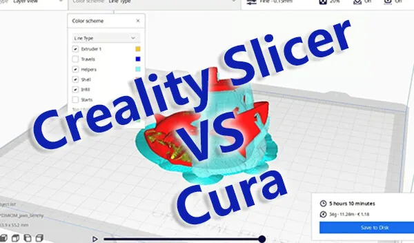 Creality Slicer против Cura: сходства и различия в 2023 году